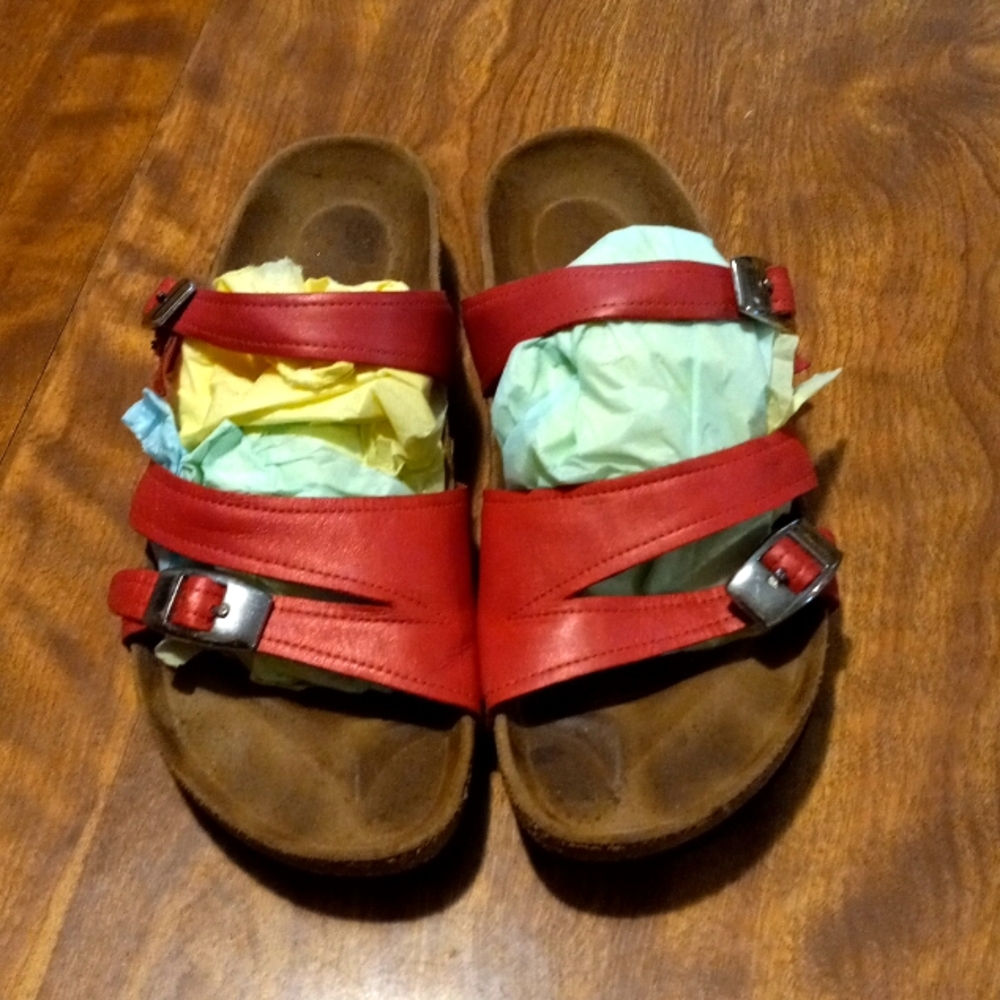 Birkenstocks Tatami size 9 Coral/Rose